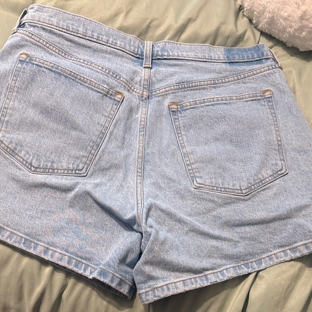 Abercrombie & Fitch Light Blue Denim Shorts - Picture 3 of 5